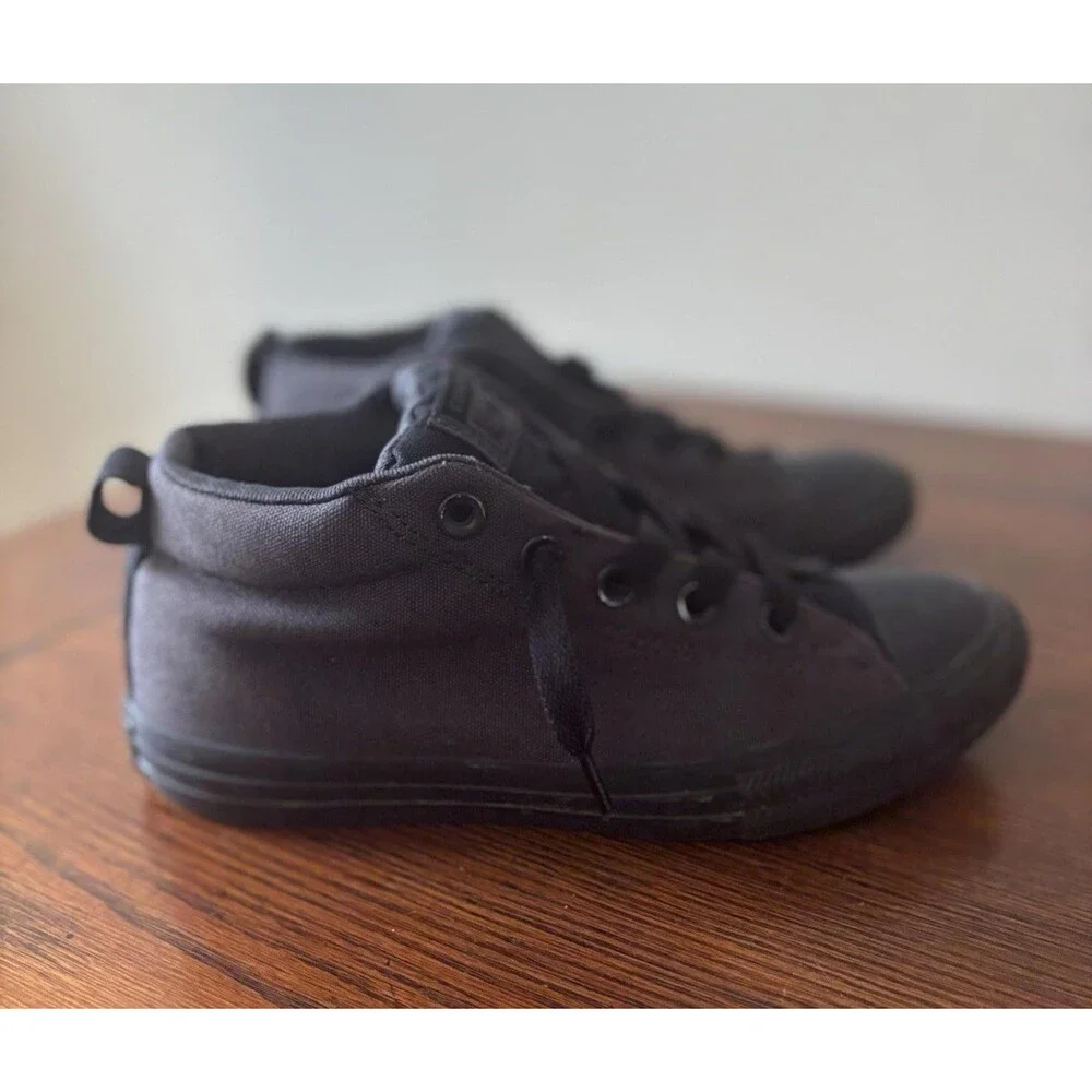 Converse Boy's CT AS Street Mid Almost Black/Blk Sneakers - Size 3.5  #658105F